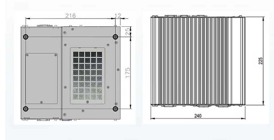 從中可以看出.DTB-3116-Q370的尺寸優(yōu)勢明顯，具有薄款機(jī)身，機(jī)內(nèi)結(jié)構(gòu)緊湊，占用空間小，節(jié)省為用戶更多空間。。與此同時(shí)這款工控機(jī)重量輕，攜帶、搬運(yùn)便利。