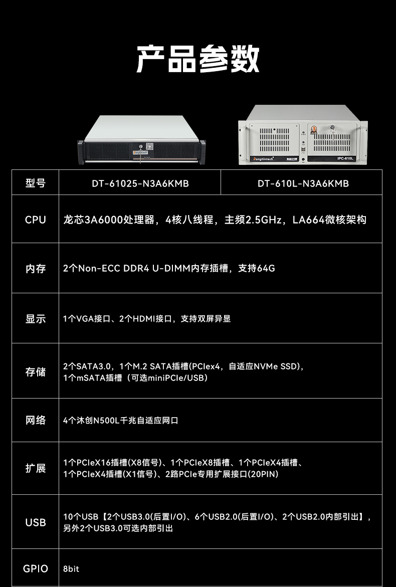 國產化機架式工控機,龍芯cpu工控主機電腦,DT-610L-N3A6KMB.jpg